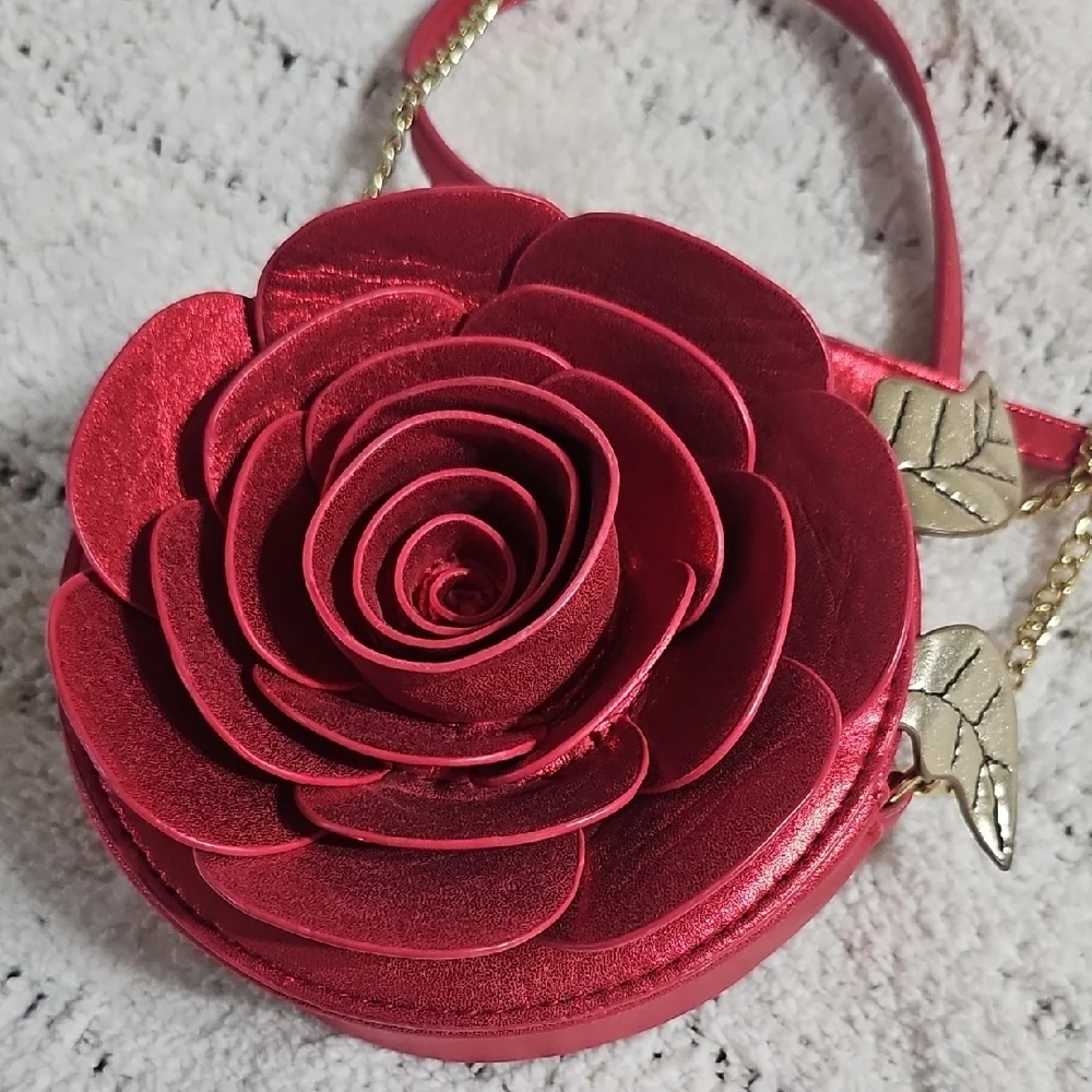 Danielle Nicole Beauty And The Beast Enchanted Rose Crossbody Bag - Picture 2 of 8